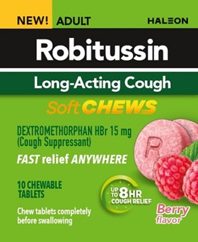 Robitussin Long-Acting Cough Soft Chews 10 ct - Robitussin Long Acting Cough Soft Chews 10 ct